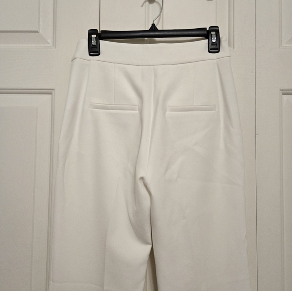 Veronica Beard Tonelli High Rise Wide Leg Trousers In White Size 4 - Picture 9 of 14